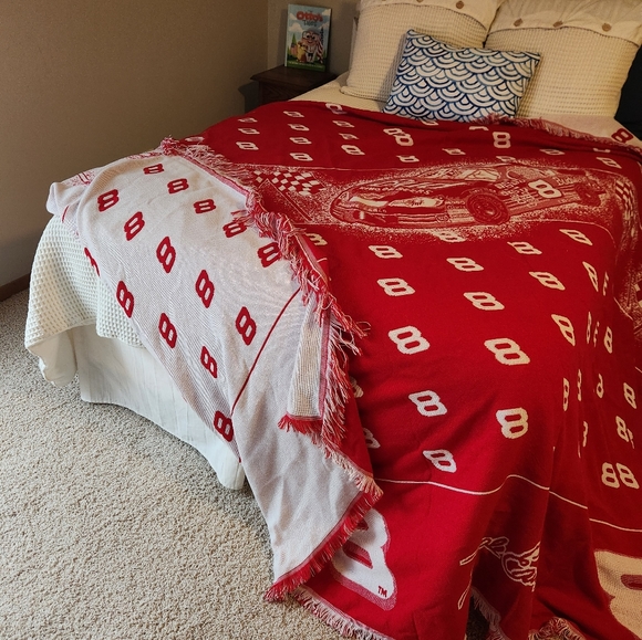 Bedding Vintage Nascar 8 Budweiser Dale Earnhardt Jr Blanketthrow Poshmark